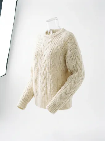 Cable knit sweater